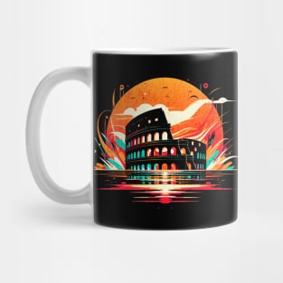 Roman Colosseum Italy Graffiti Design Mug